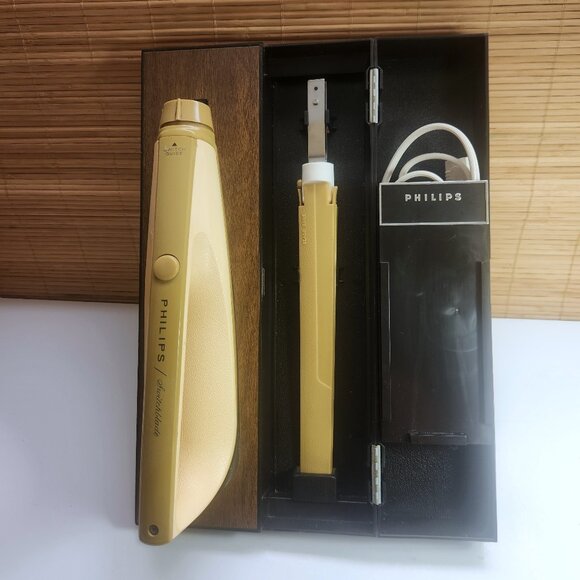 Vintage Philips Electric Carving Knife with Wall Mount Holding Tray - Picture 1 of 16